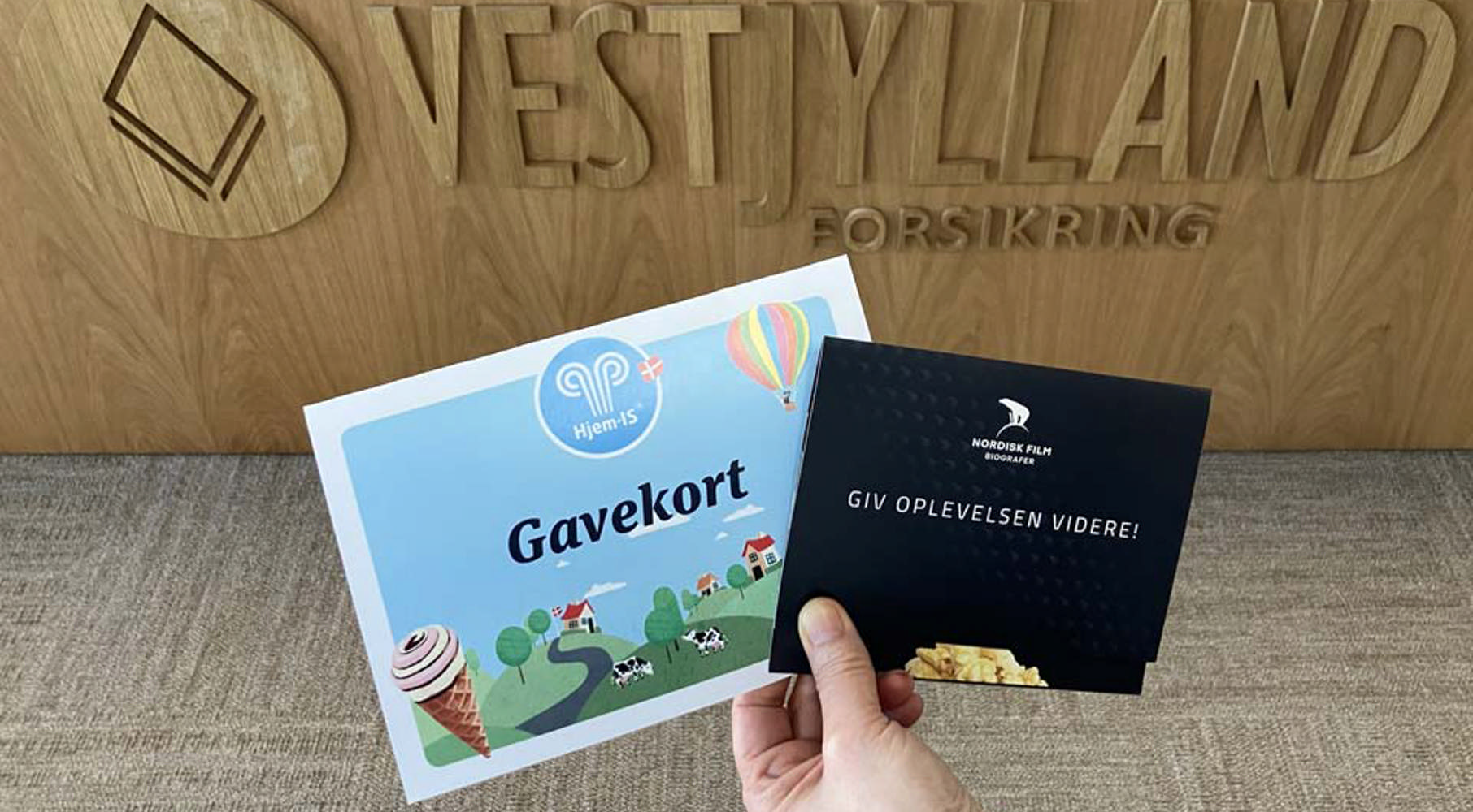 Gavekort som tak for henvisning hos Vestjylland Forsikring